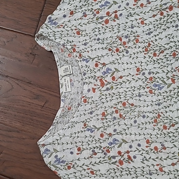 Rachel Zoe Colorful 100% Linen Blouse with 3/4 Sleeves size 3X - Picture 2 of 7